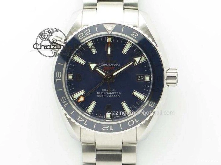0710 Planet Ocean 2016 43.5mm SS Black Bezel BP 1:1 Best Edition Black Dial On SS Bracelet A GoodFit 8195